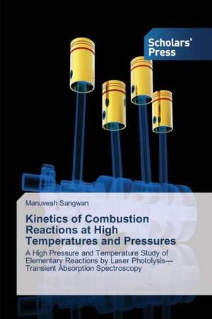 Kinetics of Combustion Reactions at High Temperatures and Pressures de Manuvesh Sangwan