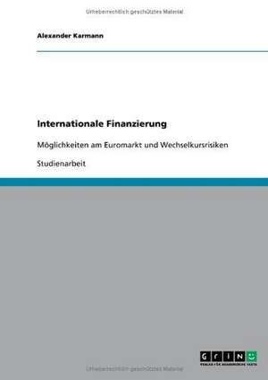 Internationale Finanzierung de Alexander Karmann