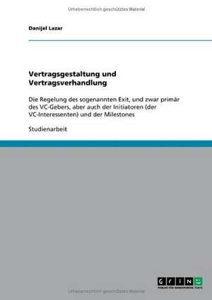 Vertragsgestaltung und Vertragsverhandlung de Danijel Lazar