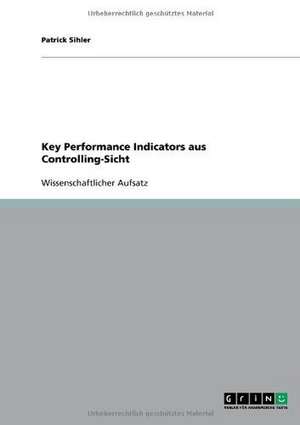 Key Performance Indicators aus Controlling-Sicht de Patrick Sihler