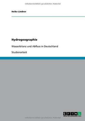 Hydrogeographie de Heiko Lindner