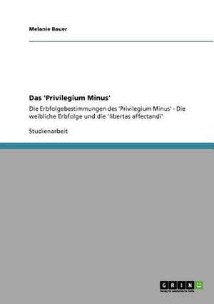 Das 'Privilegium Minus' de Melanie Bauer