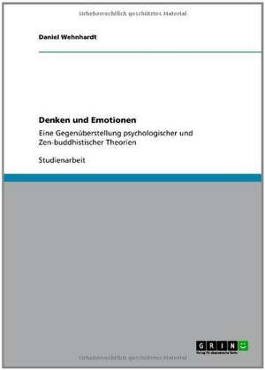 Denken und Emotionen de Daniel Wehnhardt