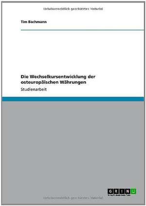 Die Wechselkursentwicklung der osteuropäischen Währungen de Tim Bachmann