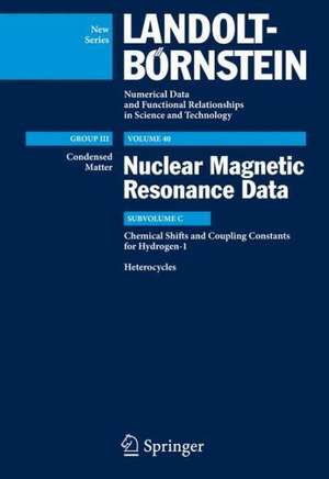 Chemical Shifts and Coupling Constants for Hydrogen-1 de Mukesh Jain