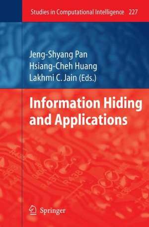 Information Hiding and Applications de Hsiang-Cheh Huang