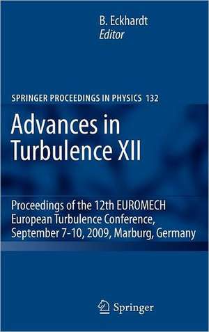 Advances in Turbulence XII: Proceedings of the 12th EUROMECH European Turbulence Conference, September 7-10, 2009, Marburg, Germany de Bruno Eckhardt