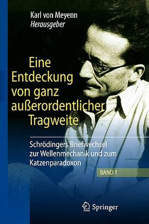 Eine Entdeckung von ganz außerordentlicher Tragweite: Schrödingers Briefwechsel zur Wellenmechanik und zum Katzenparadoxon de Karl Meyenn