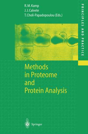 Methods in Proteome and Protein Analysis de Roza Maria Kamp