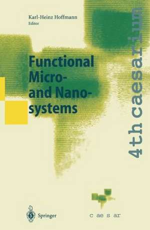 Functional Micro- and Nanosystems: Proceedings of the 4th caesarium, Bonn, June 16–18, 2003 de Karl-Heinz Hoffmann