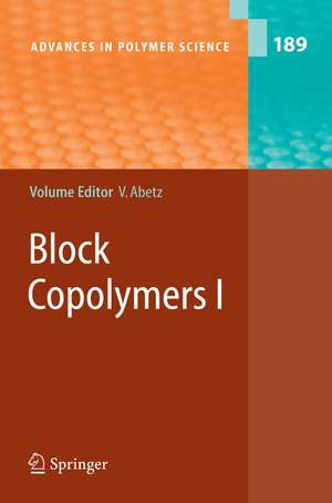 Block Copolymers I de Volker Abetz