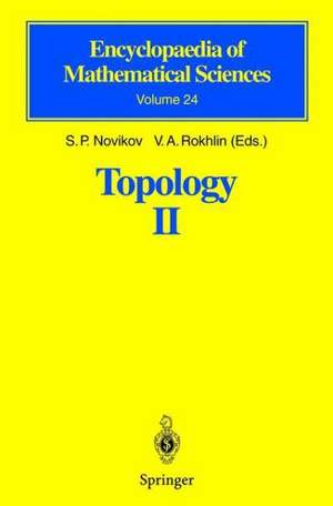 Topology II: Homotopy and Homology. Classical Manifolds de D.B. Fuchs