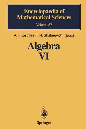 Algebra VI: Combinatorial and Asymptotic Methods of Algebra. Non-Associative Structures de A.I. Kostrikin