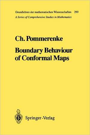 Boundary Behaviour of Conformal Maps de Christian Pommerenke