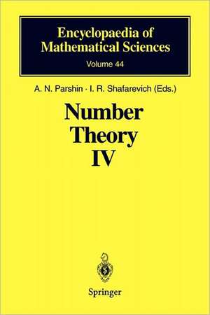 Number Theory IV: Transcendental Numbers de A.N. Parshin