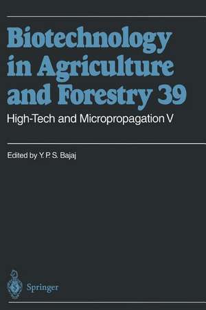 High-Tech and Micropropagation V de Y. P. S. Bajaj