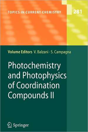 Photochemistry and Photophysics of Coordination Compounds II de Vincenzo Balzani