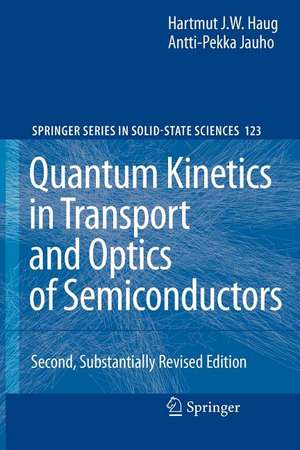 Quantum Kinetics in Transport and Optics of Semiconductors de Hartmut Haug