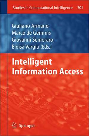 Intelligent Information Access de Giuliano Armano