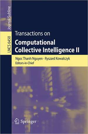 Transactions on Computational Collective Intelligence II de Ngoc Thanh Nguyen