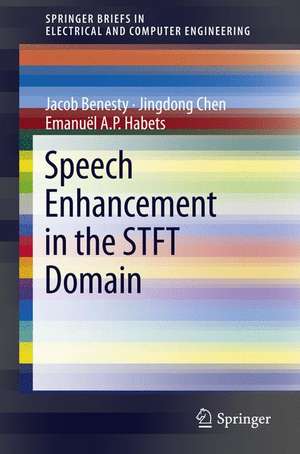 Speech Enhancement in the STFT Domain de Jacob Benesty