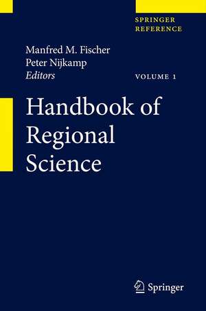 Handbook of Regional Science de Manfred M. Fischer