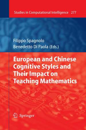 European and Chinese Cognitive Styles and their Impact on Teaching Mathematics de Filippo Spagnolo