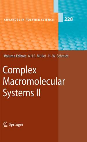 Complex Macromolecular Systems II de Axel H. E. Müller