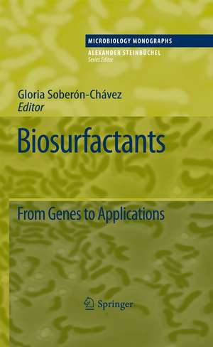 Biosurfactants: From Genes to Applications de Gloria Soberón-Chávez