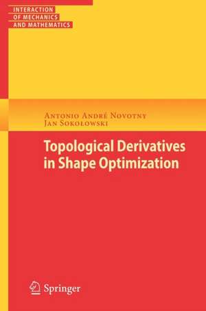 Topological Derivatives in Shape Optimization de Antonio André Novotny