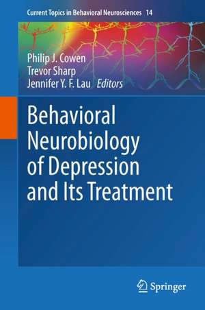 Behavioral Neurobiology of Depression and Its Treatment de Philip J. Cowen