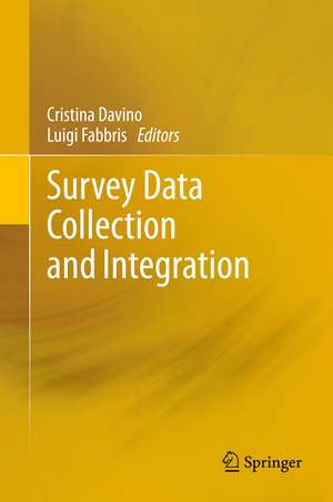 Survey Data Collection and Integration de Cristina Davino