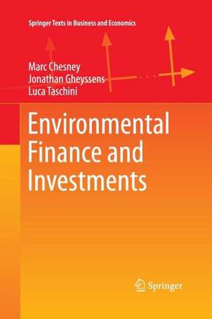 Environmental Finance and Investments de Marc Chesney