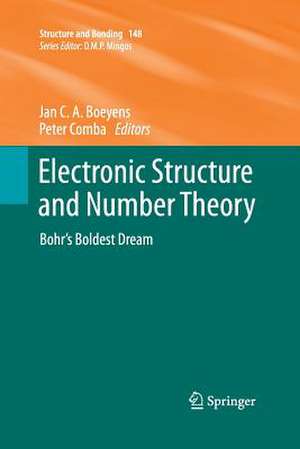 Electronic Structure and Number Theory: Bohr’s Boldest Dream de Jan C. A. Boeyens