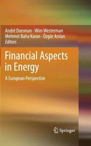 Financial Aspects in Energy: A European Perspective de André Dorsman