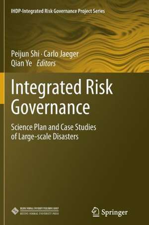 Integrated Risk Governance: Science Plan and Case Studies of Large-scale Disasters de Peijun Shi