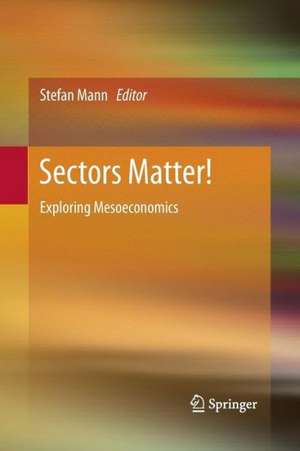 Sectors Matter!: Exploring Mesoeconomics de Stefan Mann