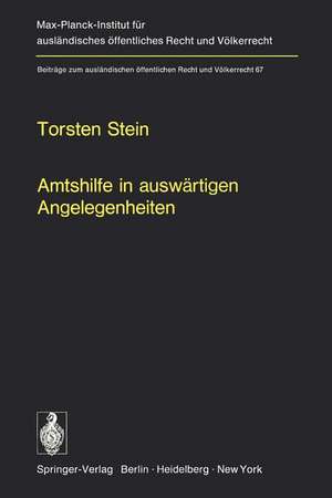 Amtshilfe in auswärtigen Angelegenheiten de T. Stein