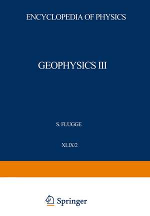 Geophysik III / Geophysics III: Teil II / Part II de J. Bartels