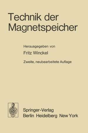 Technik der Magnetspeicher de F. Winckel