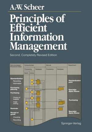 Principles of Efficient Information Management de August-Wilhelm Scheer