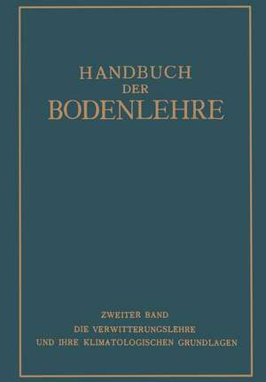 Handbuch der Bodenlehre de E. Blanck