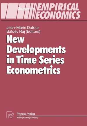 New Developments in Time Series Econometrics de Jean-Marie Dufour