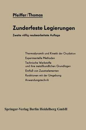 Zunderfeste Legierungen de Harald Pfeiffer