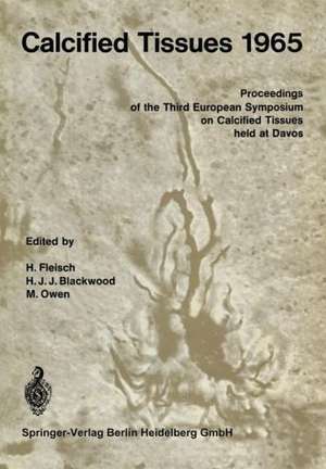 Calcified Tissues 1965: Proceedings of the Third European Symposium on Calcified Tissues de H. Fleisch