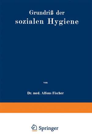 Grundriß der sozialen Hygiene: Für Mediziner, Nationalökonomen, Verwaltungsbeamte und Sozialreformer de Alfons Fischer