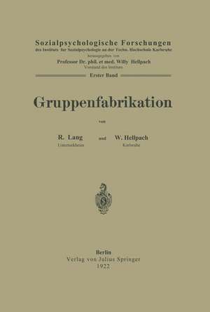 Gruppenfabrikation de R. Lang