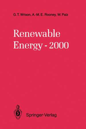 Renewable Energy-2000 de Gerard T. Wrixon