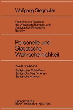 Personelle und Statistische Wahrscheinlichkeit de Wolfgang Stegmüller