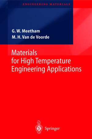 Materials for High Temperature Engineering Applications de G.W. Meetham